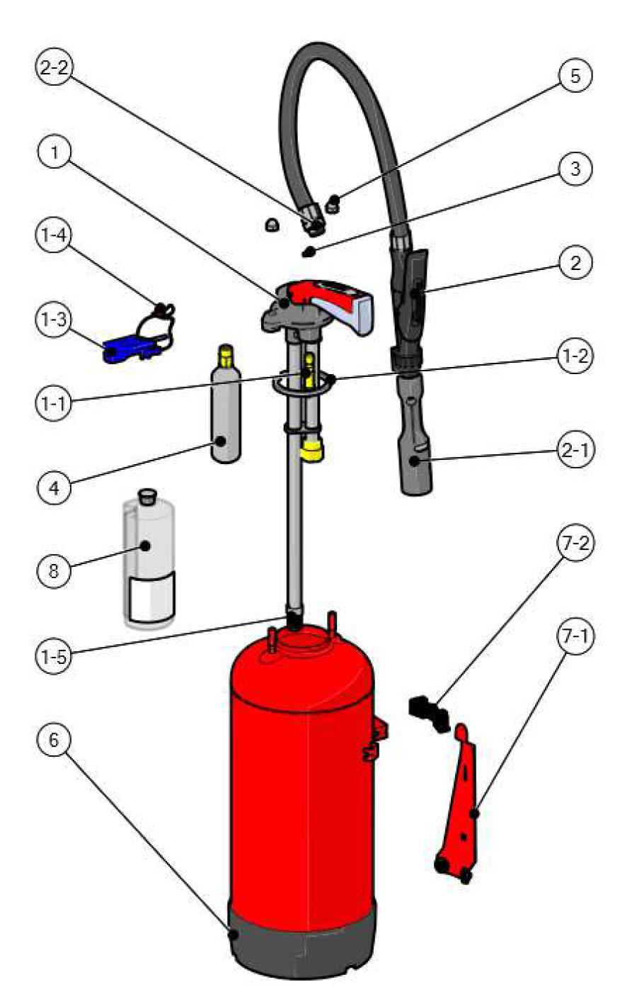 AL6SKP Schaumkartusche Polar Feuerlöscher 5