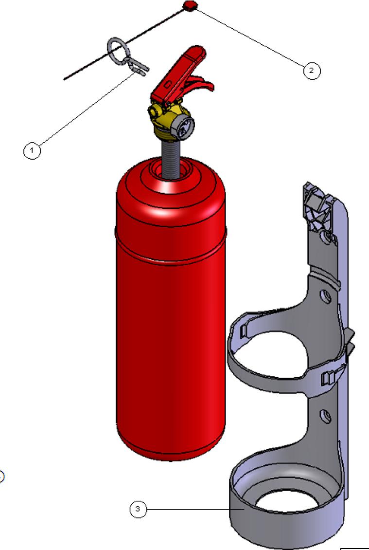 DL2P ABC-Pulver Feuerlöscher 3