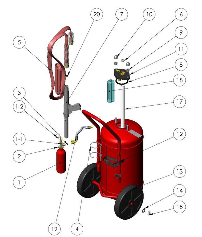 Berstscheibe für P50/W45 Feuerlöscher 10-er Pack 3