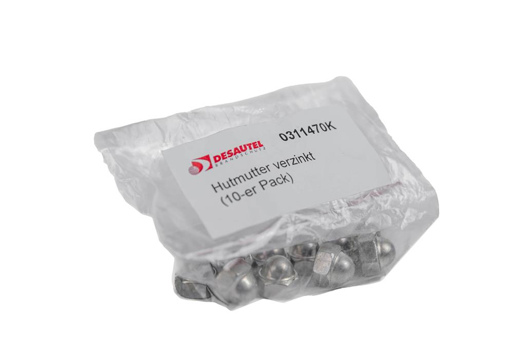Hutmutter M8 verzinkt 10-er Packung 2